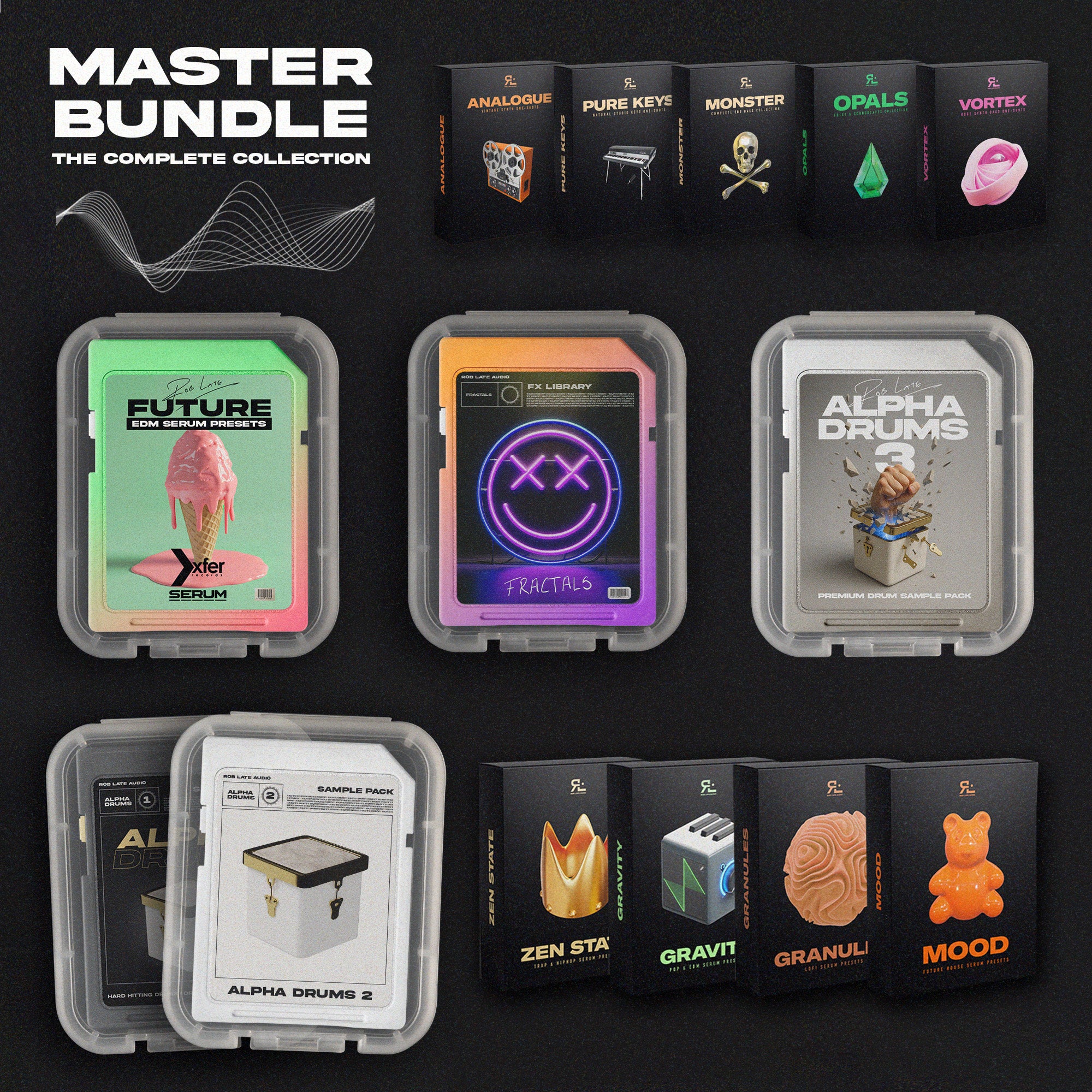 ララピール（サンプルキット）4個セット Master Bundle - All Sample Packs & Serum 2 Presets