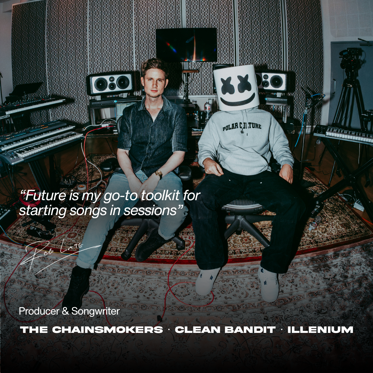 Rob Late in the studio with Marshmello: Future is my go-to toolkit for starting songs in sessions