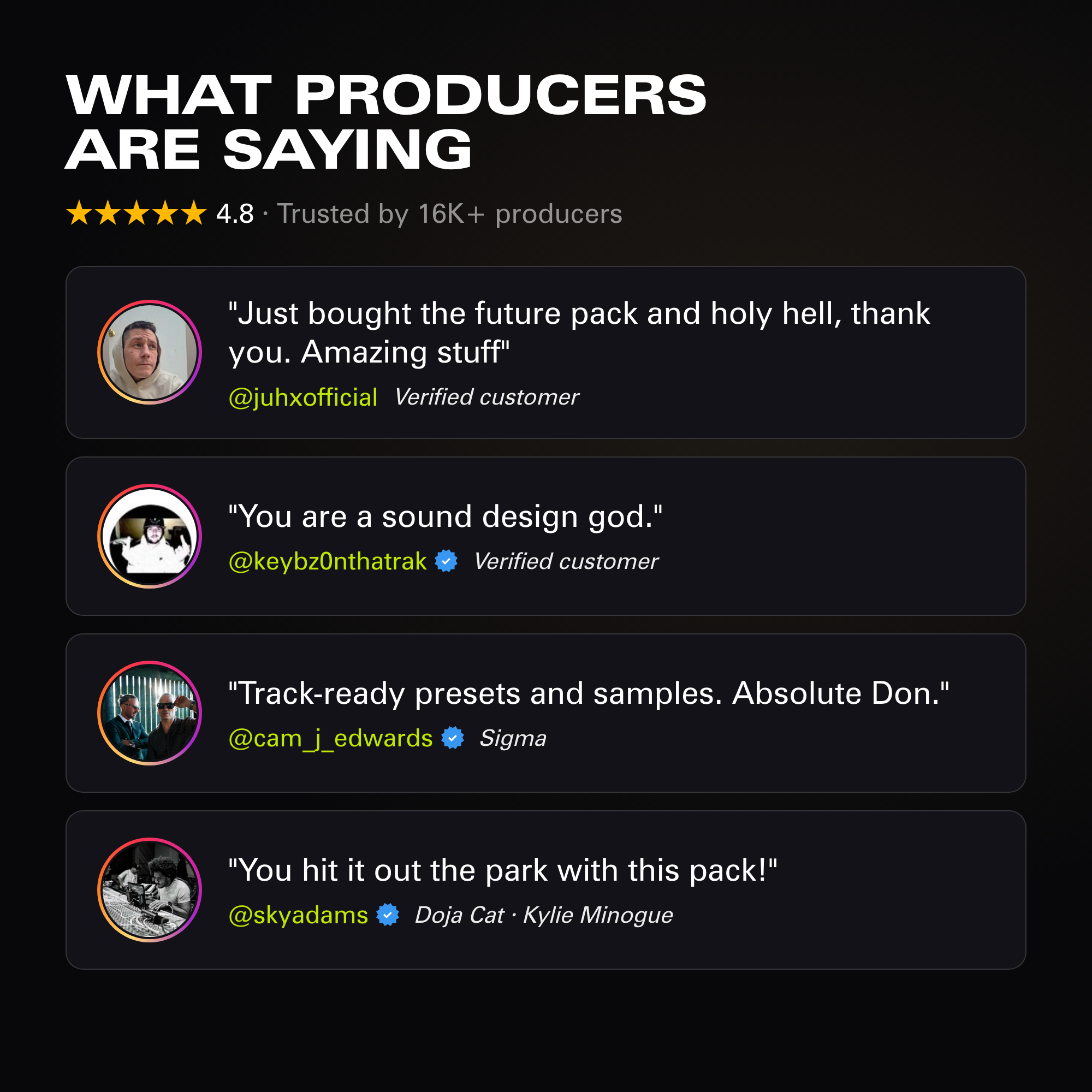 What producers are saying about Future